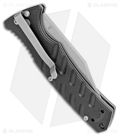 Boker Plus Strike Bowie Automatic Knife Black (3.25" Stonewash D2) 3 Boker Plus Strike Bowie Automatic Knife Black (3.25" Stonewash D2) - Image 3