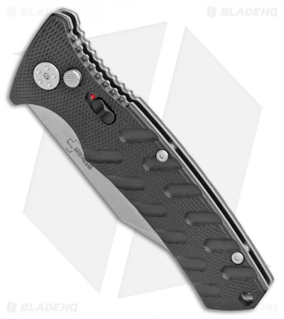 Boker Plus Strike Bowie Automatic Knife Black (3.25" Stonewash D2) 2 Boker Plus Strike Bowie Automatic Knife Black (3.25" Stonewash D2) - Image 2