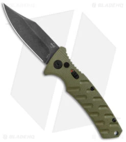 Boker Plus Strike Bowie Automatic Knife OD Green (3.25" Black SW)