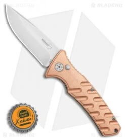 Boker Plus Strike Copper Automatic Knife (3.25" Stonewash) -Boker Boker Plus Strike Copper Automatic Knife 3.25 Stonewash BHQ 99645 LS Bottlecap
