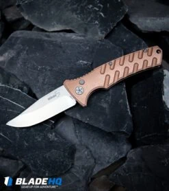 Boker Plus Strike Copper Automatic Knife (3.25" Stonewash) -Boker Boker Plus Strike Copper Automatic Knife Stonewash BHQ 99645 kp stone web