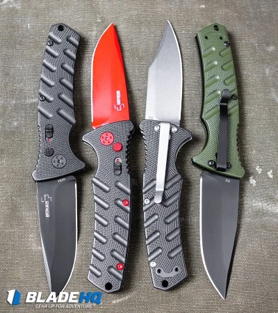 Boker Plus Strike Bowie Automatic Knife Black (3.25" Stonewash D2) 5 Boker Plus Strike Bowie Automatic Knife Black (3.25" Stonewash D2) - Image 5