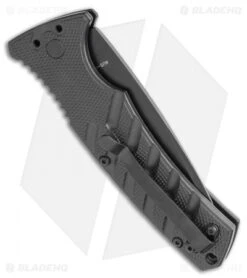 Boker Plus Strike Tanto Automatic Knife (3.25" Black Serr D2) -Boker Boker Plus Strike Tanto Automatic Knife 3.25 Black Serr 01BO401N LS Side