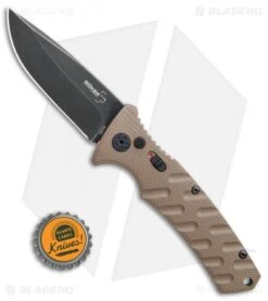 Boker Plus Strike Drop Point Automatic Knife Coyote Brown (3.25" Black SW) 11 Boker Plus Strike Drop Point Automatic Knife Coyote Brown (3.25" Black SW) -Boker Boker Plus Strike drop point coyote brown black sw BHQ 67882 er bottlecap jr