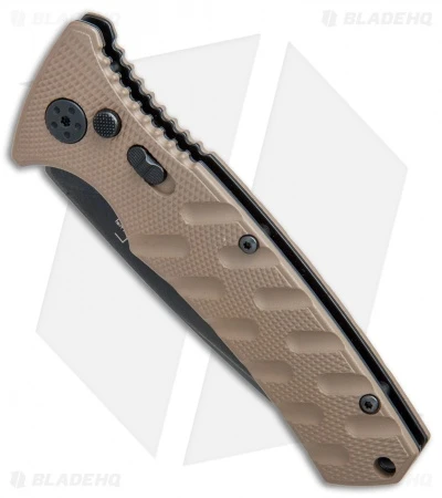 Boker Plus Strike Drop Point Automatic Knife Coyote Brown (3.25" Black SW) 2 Boker Plus Strike Drop Point Automatic Knife Coyote Brown (3.25" Black SW) - Image 2