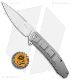 Boker Plus Talpid Frame Lock Knife Stainless Steel (3.5" Satin) 01BO249 -Boker Boker Plus Talpid FL SS Satin 01BO249 BHQ 101748 jr bottlecap 2