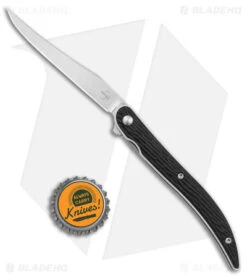 Boker Plus Texas Toothpick Liner Lock Knife Black G-10 (3.5" Satin) 7 Boker Plus Texas Toothpick Liner Lock Knife Black G-10 (3.5" Satin) -Boker Boker Plus Texas Toothpick LL Black G 10 Satin BHQ 146707 jr bottlecap