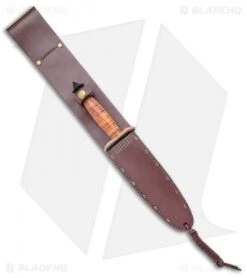 Boker Plus V-42 Devil's Brigade Fixed Blade Knife Leather (7" Black) 02BO1942 7 Boker Plus V-42 Devil's Brigade Fixed Blade Knife Leather (7" Black) 02BO1942 -Boker Boker Plus V 42 Devils Brigade Wood Black BHQ 135693 jr sheath