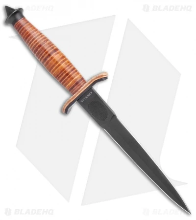 Boker Plus V-42 Devil's Brigade Fixed Blade Knife Leather (7" Black) 02BO1942 2 Boker Plus V-42 Devil's Brigade Fixed Blade Knife Leather (7" Black) 02BO1942 - Image 2