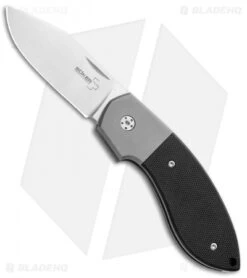 Boker Plus Vox BB Slip Joint Pocket Knife Black G-10/Ti (2.5" Satin) 01BO360