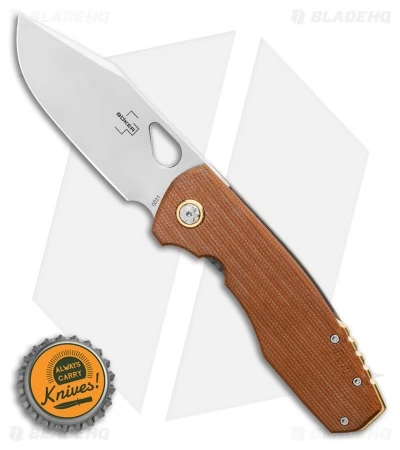 Boker Plus Vox F3.5 Frame Lock Knife Brown Micarta (3.4" Satin) 01BO338 4 Boker Plus Vox F3.5 Frame Lock Knife Brown Micarta (3.4" Satin) 01BO338 - Image 4