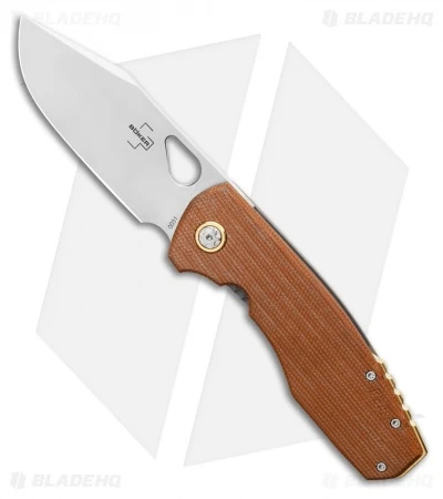 Boker Plus Vox F3.5 Frame Lock Knife Brown Micarta (3.4" Satin) 01BO338 1 Boker Plus Vox F3.5 Frame Lock Knife Brown Micarta (3.4" Satin) 01BO338