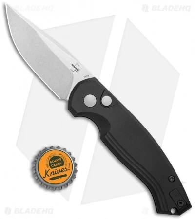 Boker Plus Vox Karakurt Automatic Knife Black Aluminum (3" Stonewash) 01BO363 4 Boker Plus Vox Karakurt Automatic Knife Black Aluminum (3" Stonewash) 01BO363 - Image 4