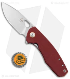 Boker Plus Voxnaes Little Friend Liner Lock Knife Burgundy G-10 (3" Satin S35VN) -Boker Boker Plus Voxnaes Little Friend LL Burgundy G 10 Satin BHQ 146703 jr bottlecap