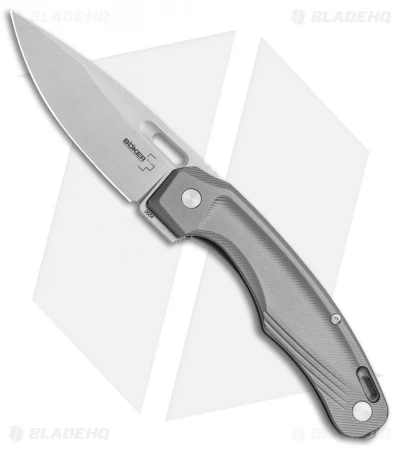Boker Plus Warbird Liner Lock Knife Aluminum (3.6" Stonewash) 01BO749 1 Boker Plus Warbird Liner Lock Knife Aluminum (3.6" Stonewash) 01BO749