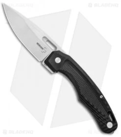 Boker Plus Warbird Liner Lock Knife Black G-10 (3.6" Stonewash) 01BO754