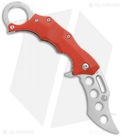 Boker Plus Wildcat Karambit Liner Lock Trainer Red G-10 (2.8" Satin) 01BO779 -Boker Boker Plus Wildcat Karambit LL Trainer Red Satin 01BO779 BHQ 67923 jr left 2