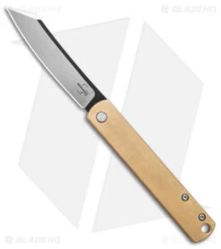 Boker Plus Zensin 42 Slip Joint Knife Brass (3" Satin) 01BO369