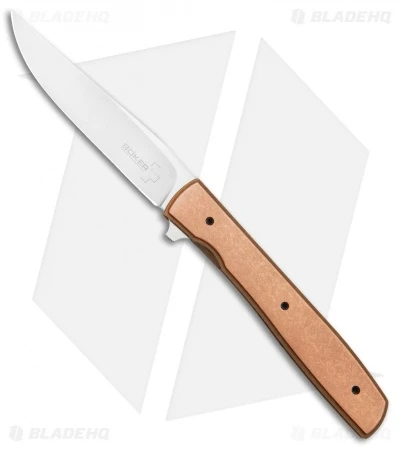 Boker Plus Zinker Urban Trapper Knife Copper (3.5" Stonewash) 1 Boker Plus Zinker Urban Trapper Knife Copper (3.5" Stonewash)