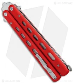 Boker -Boker Boker Plus balisong trainer red G10 satin BHQ 76461 er side