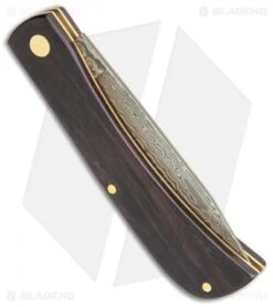 Boker Rangebuster Slip Joint Knife Ebony (3" Damascus) -Boker Boker Rangebuster SJ Ebony Damascus 01RY140DAM BHQ 111687 jr side