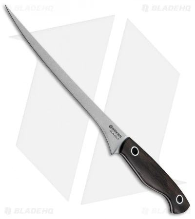 Boker Vox Saga 7.75" Fillet Kitchen Knife Grenadill Wood 1 Boker Vox Saga 7.75" Fillet Kitchen Knife Grenadill Wood