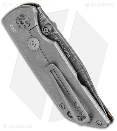 Boker Sherman Damascus Frame Lock Knife Micarta (3" Damascus) 110662DAM 3 Boker Sherman Damascus Frame Lock Knife Micarta (3" Damascus) 110662DAM - Image 3