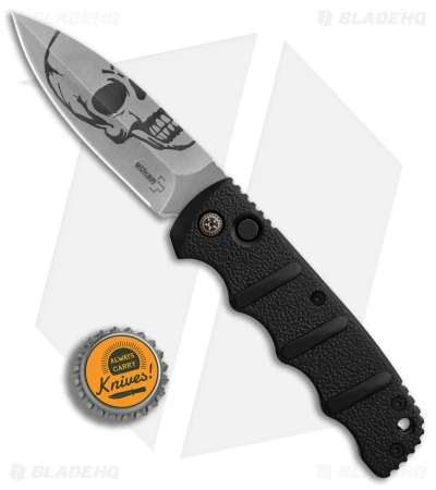 Boker Skull Kalashnikov Dagger Automatic Knife (3.25" Stonewash D2) 5 Boker Skull Kalashnikov Dagger Automatic Knife (3.25" Stonewash D2) - Image 5