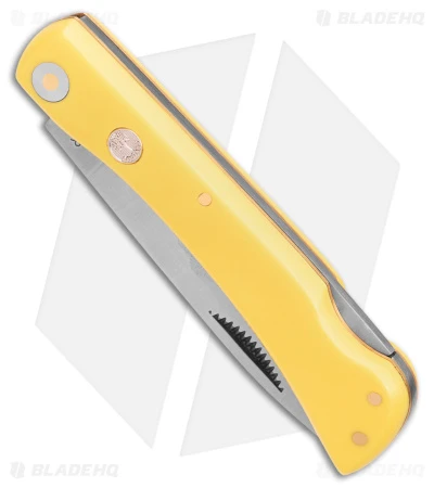 Boker Small Range Buster Lockback Knife Yellow Delrin (2.9" Satin) 110865 2 Boker Small Range Buster Lockback Knife Yellow Delrin (2.9" Satin) 110865 - Image 2