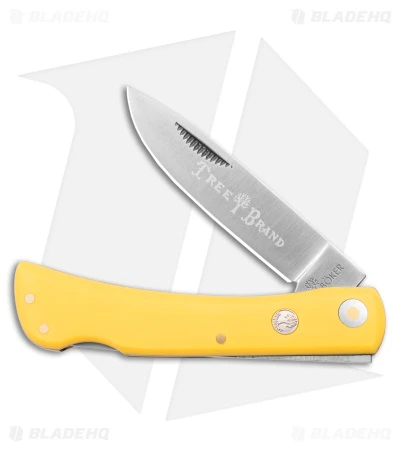 Boker Small Range Buster Lockback Knife Yellow Delrin (2.9" Satin) 110865 1 Boker Small Range Buster Lockback Knife Yellow Delrin (2.9" Satin) 110865