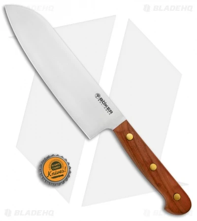 Boker Cottage-Craft 6.75" Santoku Kitchen Knife Plum Wood 3 Boker Cottage-Craft 6.75" Santoku Kitchen Knife Plum Wood - Image 3