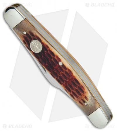 Boker Stockman Knife 4" Brown Jigged Bone 110726 2 Boker Stockman Knife 4" Brown Jigged Bone 110726 - Image 2