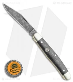Boker Stockman Pocket Knife Jute Micarta (3" Black Stonewash) 114985 -Boker Boker Stockman Pocket Knife 3.0 Jute Micarta 114985 BHQ 118357 LS Bottlecap