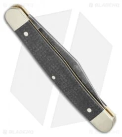 Boker Stockman Pocket Knife Jute Micarta (3" Black Stonewash) 114985 -Boker Boker Stockman Pocket Knife 3.0 Jute Micarta 114985 BHQ 118357 LS Side