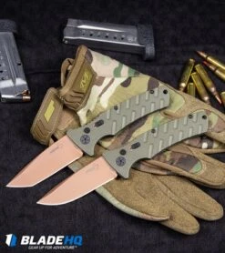 Boker Strike Tanto Desert Warrior Automatic Knife OD Green (3.25" Copper D2) 15 Boker Strike Tanto Desert Warrior Automatic Knife OD Green (3.25" Copper D2) -Boker Boker Strike Drop Point Desert Warrior Automatic Knife OD Green Copper BHQ 70998 kp tactical webv 1