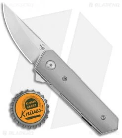 Boker Stubby Kwaiken Exclusive Flipper Knife Titanium (2" Satin) -Boker Boker Stubby Kwaiken Flipper Ti Satin 01BO226SOI BHQ 107929 jr bottlecap