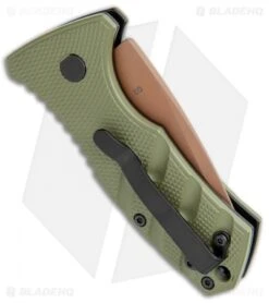 Boker Stubby Strike Desert Warrior CA Legal Auto Knife OD Green (1.9" Copper) -Boker Boker Stubby Strike CA Legal Auto OD Green Copper 01BO443NSOI BHQ 99649 jr side