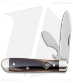 Boker Swell-End Jack Traditional Pocket Knife Synthetic Dark Horn (2.6" Satin)