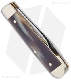 Boker Swell-End Jack Traditional Pocket Knife Synthetic Dark Horn (2.6" Satin) -Boker Boker Swell End Jack Traditional Horn Satin 111916 BHQ 120608 jr side