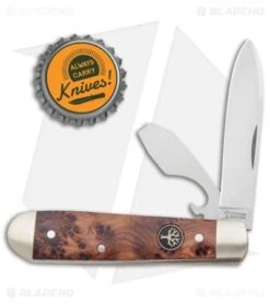 Boker Swell-End Jack Traditional Pocket Knife Thuya Wood (2.6" Satin) -Boker Boker Swell End Jack Traditional Thuya Wood Satin 110916 BHQ 120609 jr bottlecap