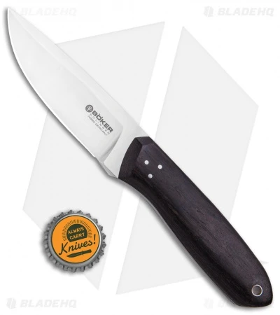 Boker TNT Fixed Blade Knife Grenadill Wood (4" Satin) 4 Boker TNT Fixed Blade Knife Grenadill Wood (4" Satin) - Image 4