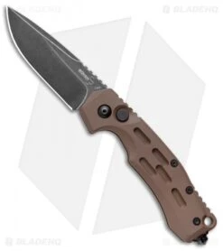 Boker Thunder Storm Automatic Knife Coyote Brown Aluminum (2.9" Blackwash AUS-8)