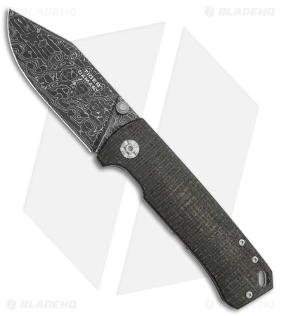 Boker Tiger Frame Lock Knife Black Burlap Micarta (3.3" Tiger Tank Damascus) 1 Boker Tiger Frame Lock Knife Black Burlap Micarta (3.3" Tiger Tank Damascus)