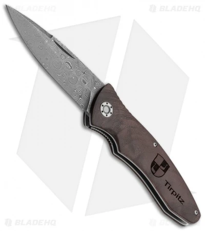 Boker Tirpitz Damascus 42 Limited Edition Liner Lock Knife Walnut (4" Damascus) 1 Boker Tirpitz Damascus 42 Limited Edition Liner Lock Knife Walnut (4" Damascus)