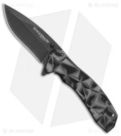 Boker Topographic Frame Lock Knife (3.2" Black Stonewash) 01MB636