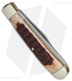 Boker Trapper Pocket Knife 4.25" Brown Jigged Bone 110732 6 Boker Trapper Pocket Knife 4.25" Brown Jigged Bone 110732 -Boker Boker Trapper Brown Jigged Bone BO110732 BHQ 40075 jr side