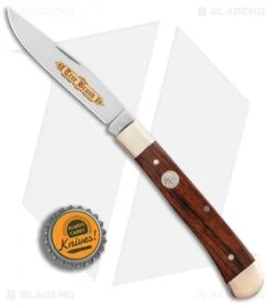 Boker Trapper Classic Gold Pocket Knife 4.125" Desert Ironwood 114004 7 Boker Trapper Classic Gold Pocket Knife 4.125" Desert Ironwood 114004 -Boker Boker Trapper Classic Gold 114004 BHQ 86933 er bottlecap