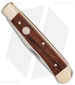 Boker Trapper Classic Gold Pocket Knife 4.125" Desert Ironwood 114004 6 Boker Trapper Classic Gold Pocket Knife 4.125" Desert Ironwood 114004 -Boker Boker Trapper Classic Gold 114004 BHQ 86933 er spine