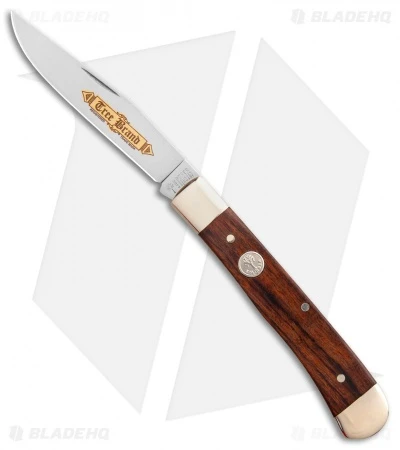 Boker Trapper Classic Gold Pocket Knife 4.125" Desert Ironwood 114004 1 Boker Trapper Classic Gold Pocket Knife 4.125" Desert Ironwood 114004