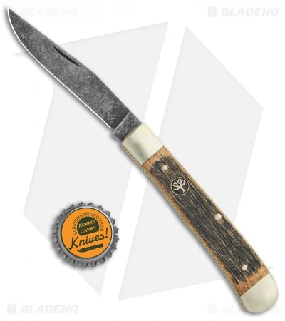 Boker Uno Trapper Pocket Knife Castle Wood (4.125" Acid Wash) 113004 4 Boker Uno Trapper Pocket Knife Castle Wood (4.125" Acid Wash) 113004 - Image 4